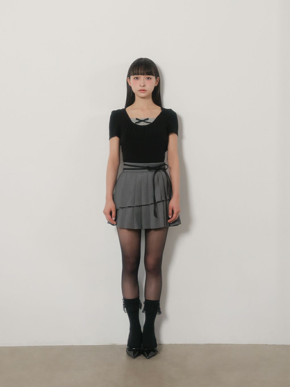 【BUBBLES】ガーリーフードトップス