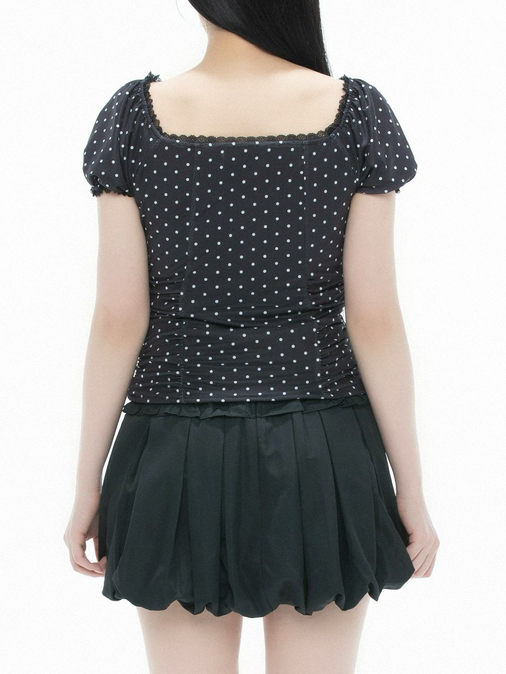 【BUBBLES】パターンリボントップス