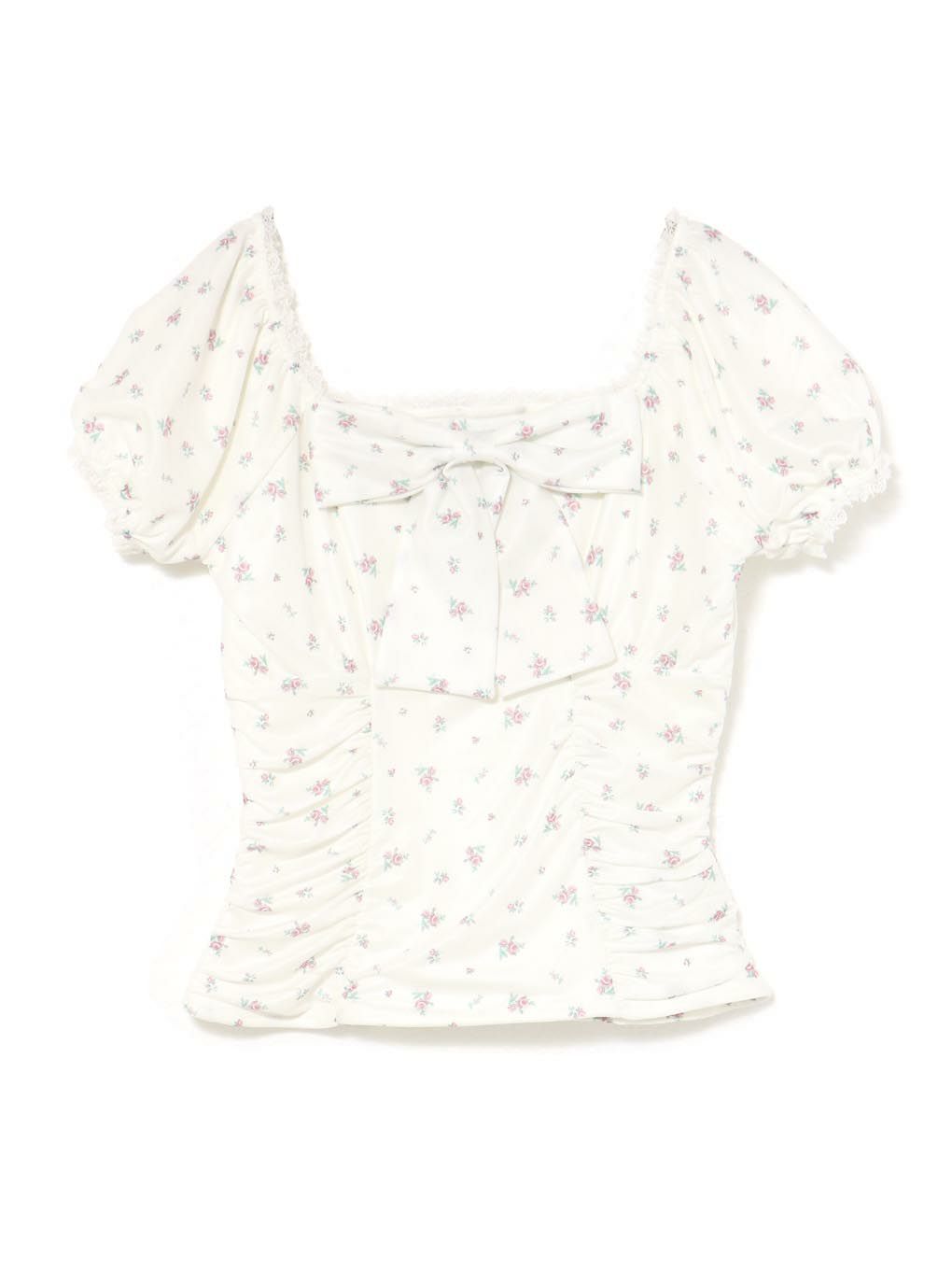 【BUBBLES】パターンリボントップス