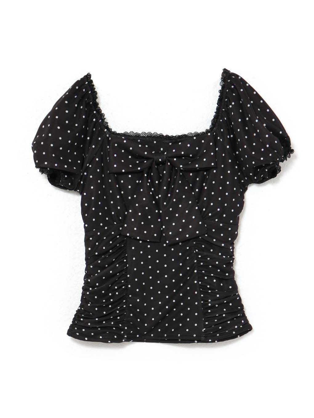 【BUBBLES】パターンリボントップス