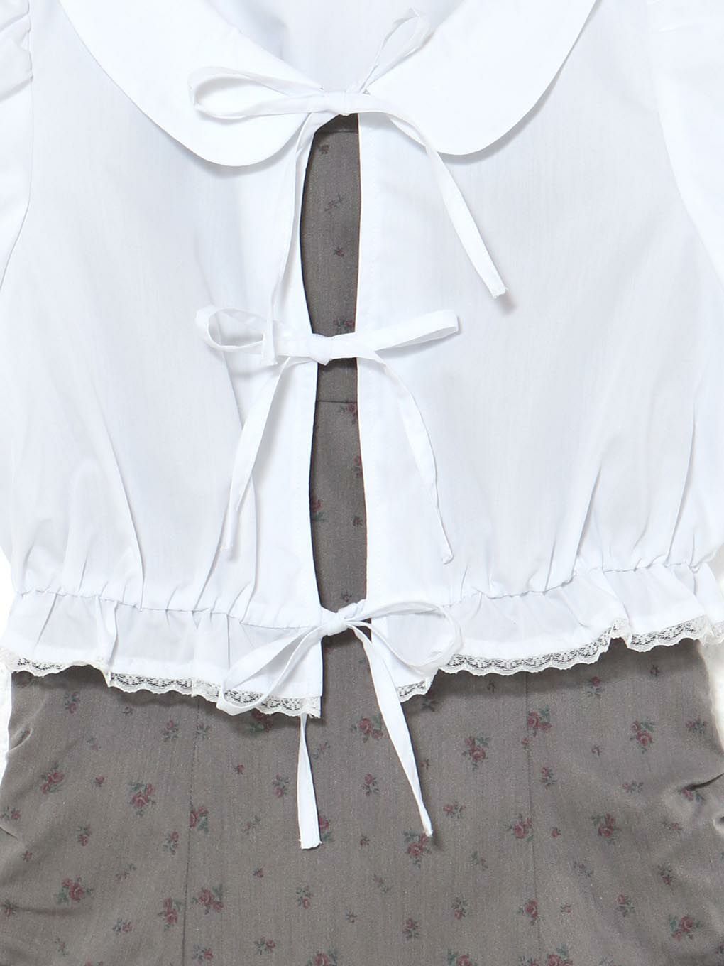 【BUBBLES】コットンリボンワンピース