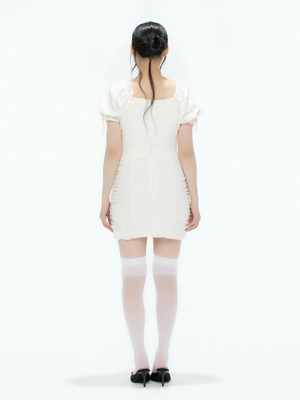 【BUBBLES】リボンジャガードワンピース