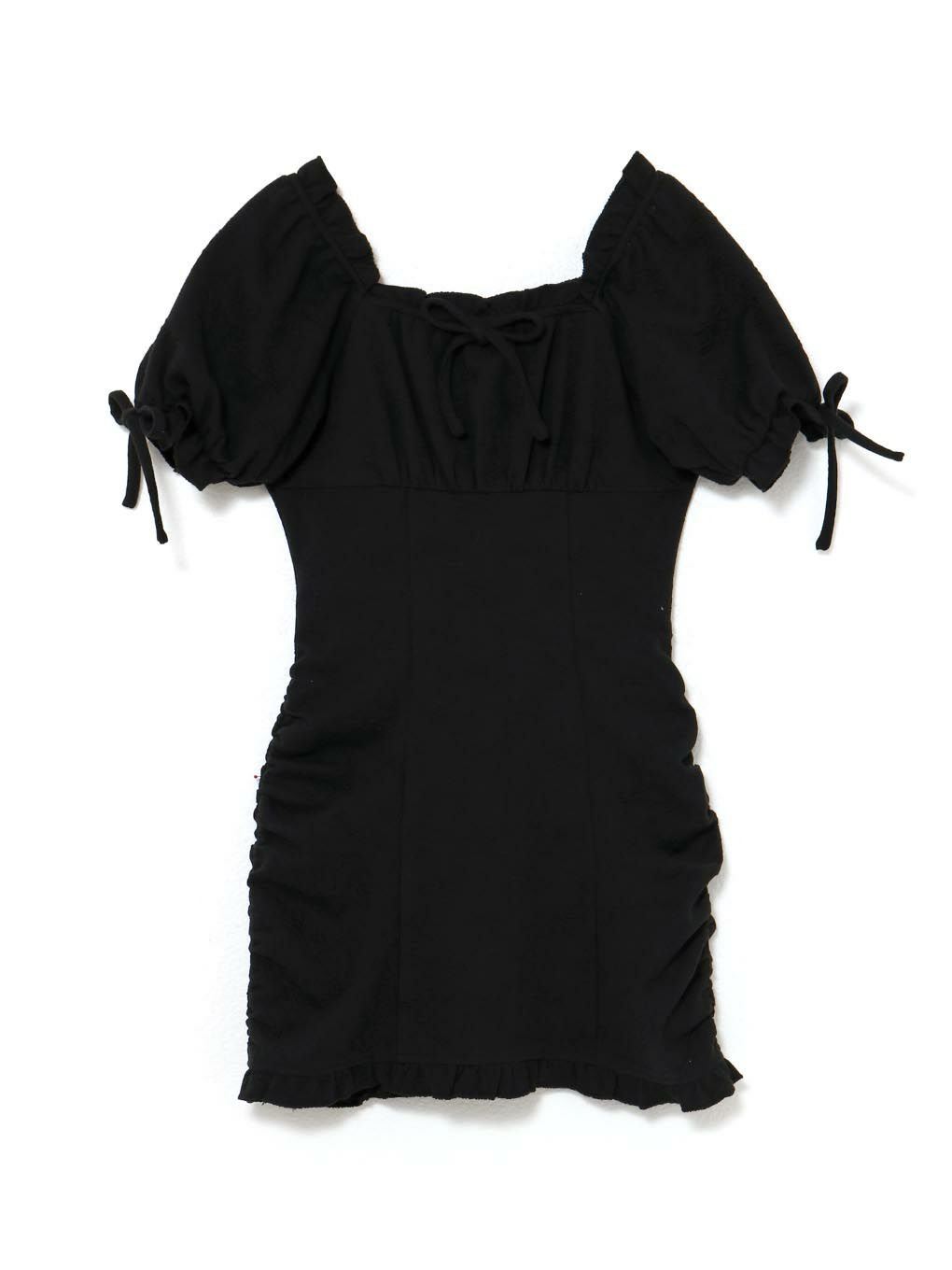 【BUBBLES】リボンジャガードワンピース