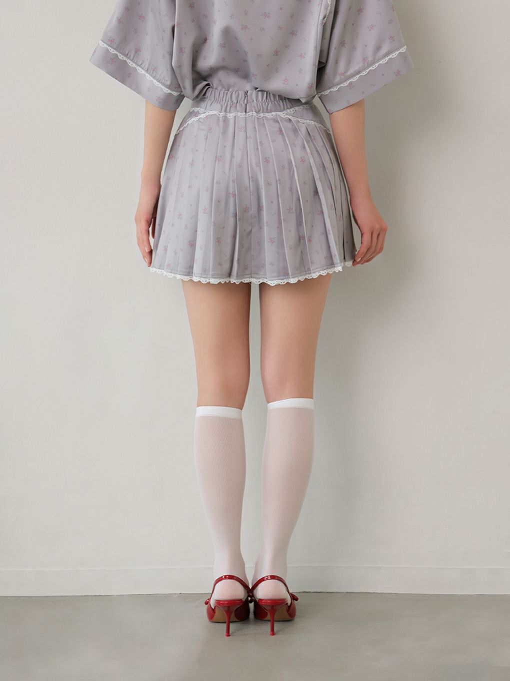 【BUBBLES】ミニレースプリーツスカパン