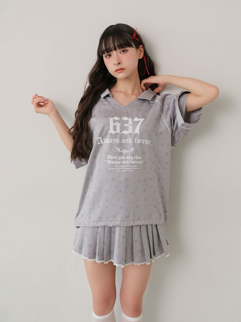 【BUBBLES】ミニレースプリーツスカパン