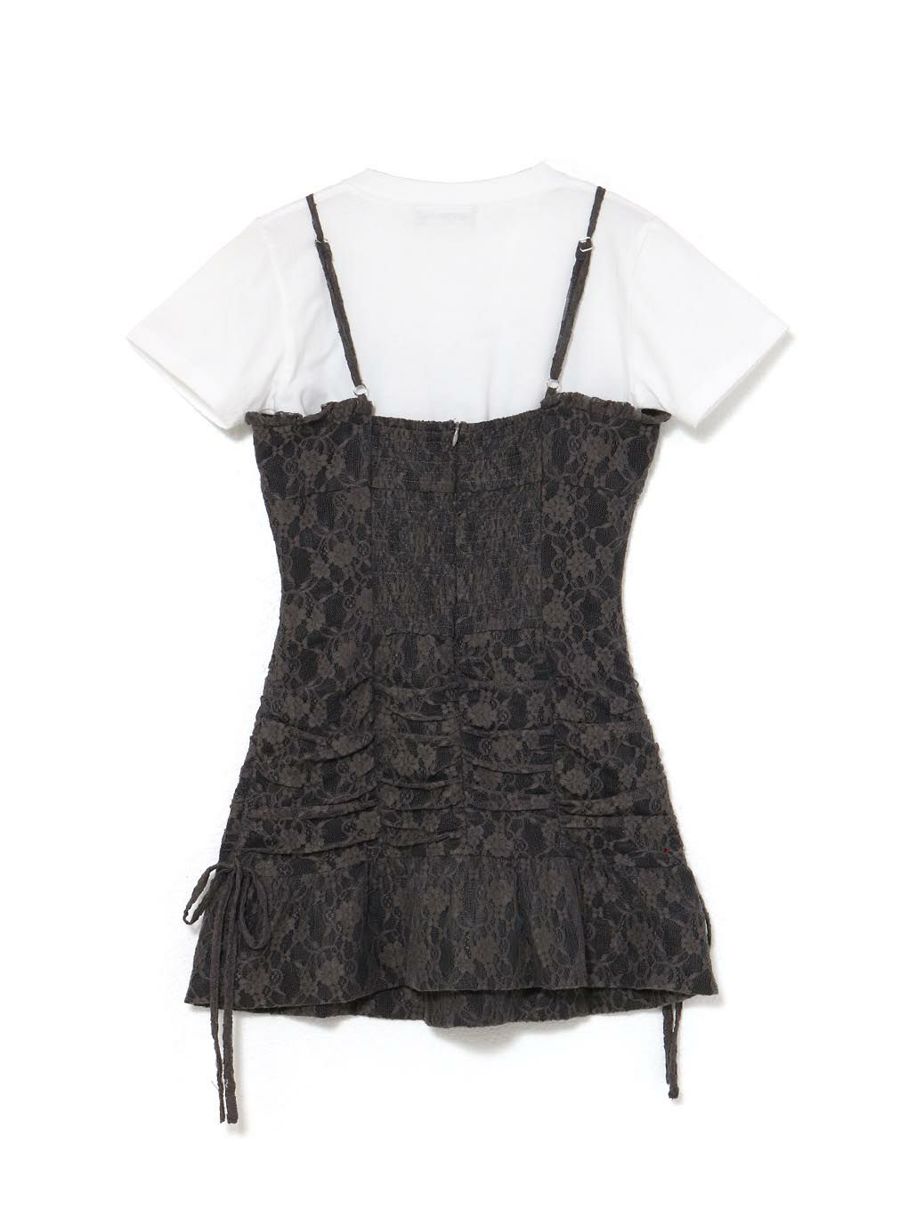 【BUBBLES】レースギャザーワンピース