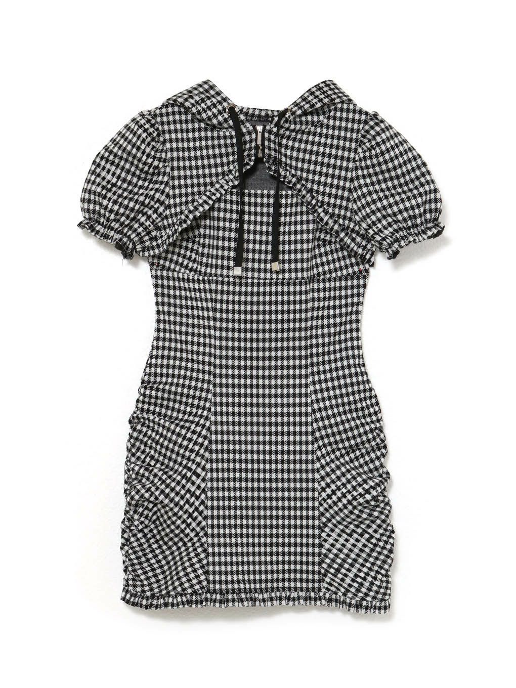 【BUBBLES】ギャザーパーカーワンピース