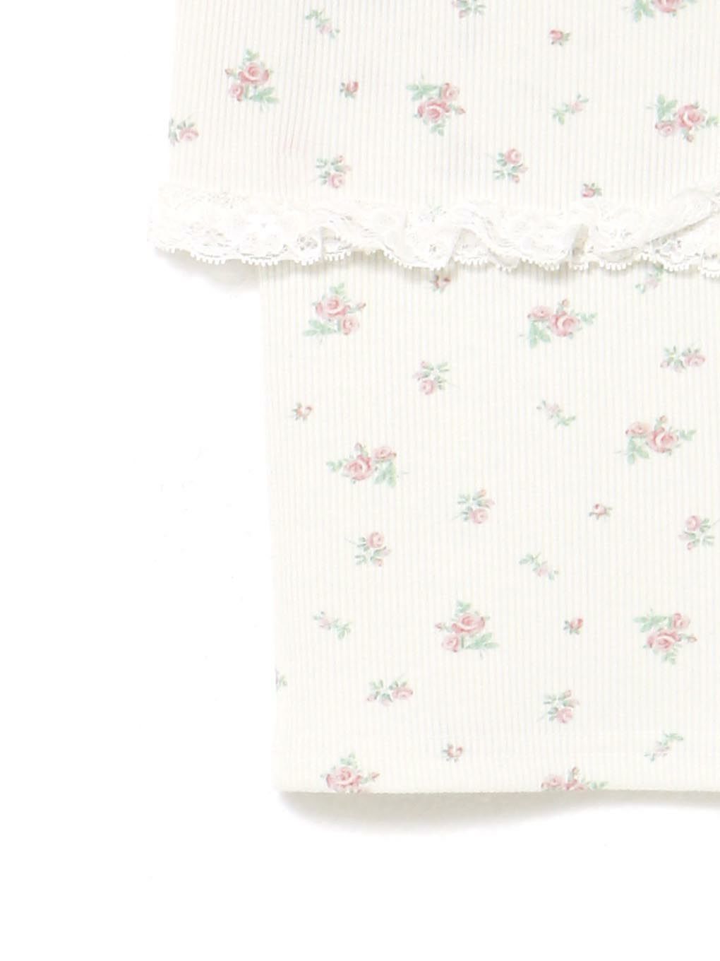 【BUBBLES】フラワーリブアンサンブル