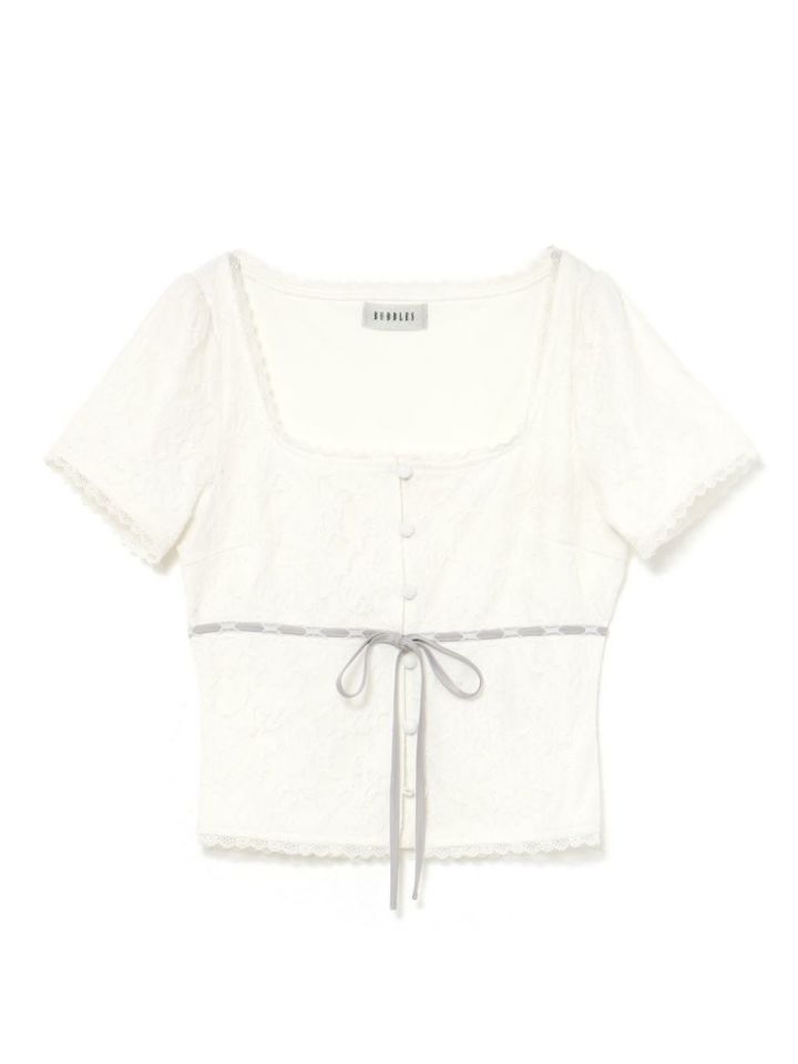 BUBBLES】レースフーディートップス | sparkling mall online store