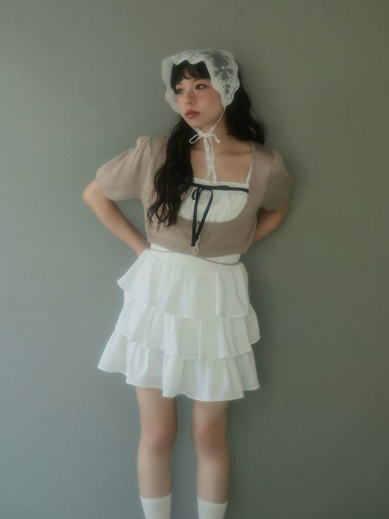 BUBBLES コケットティアードワンピース S BUBBLES コケットティアードワンピース S