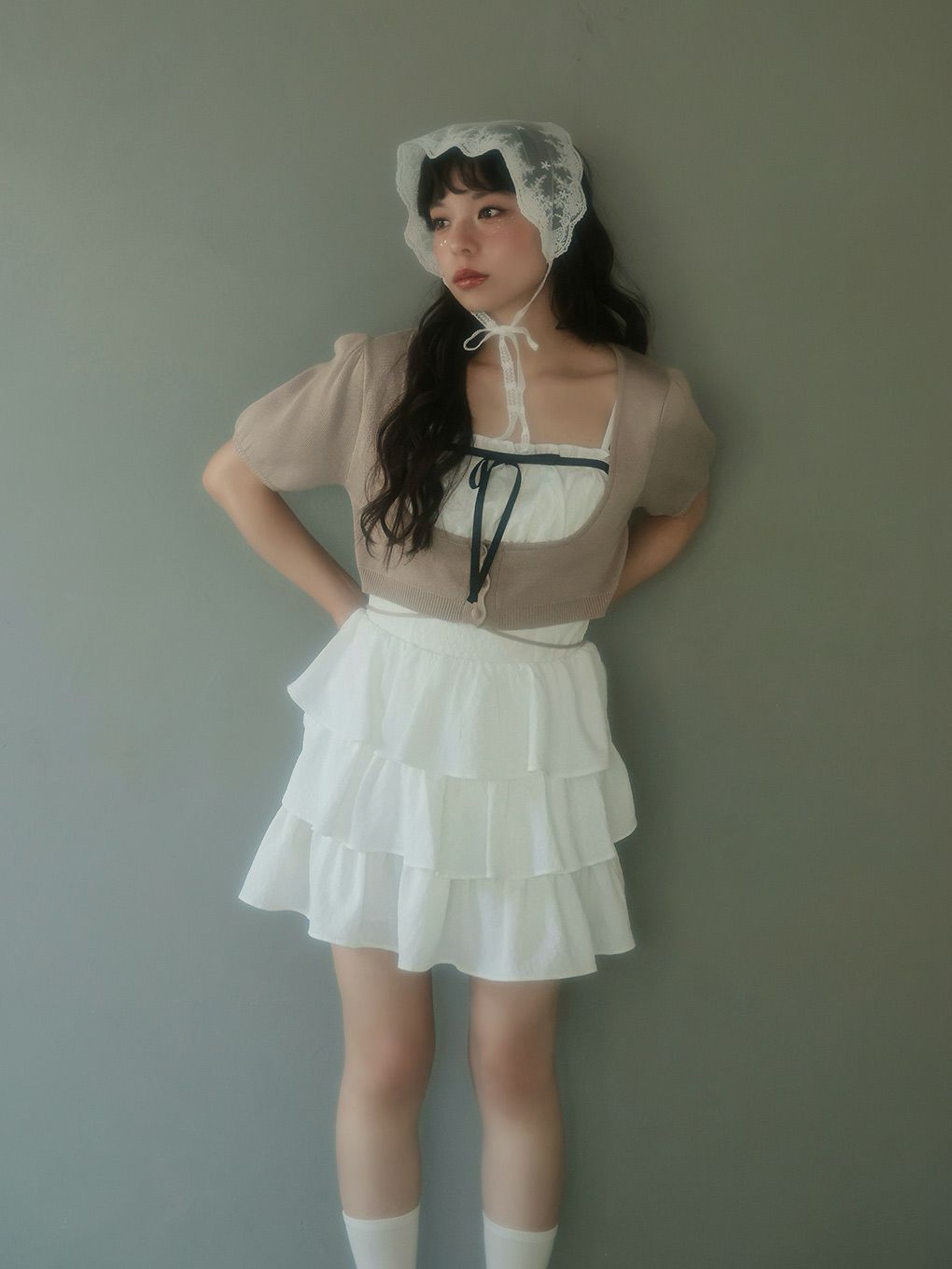 【BUBBLES】コケットティアードワンピース