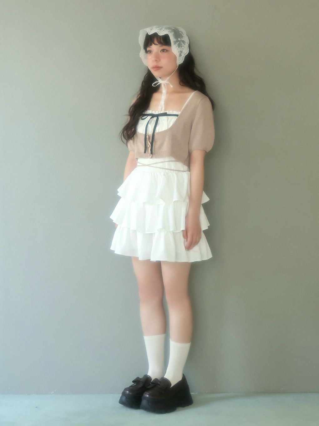 【BUBBLES】コケットティアードワンピース