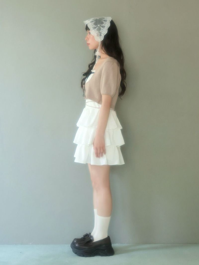 BUBBLES コケットティアードワンピース ギンガム　Mサイズ BUBBLES バブルス コケットティアードワンピース ギンガム S