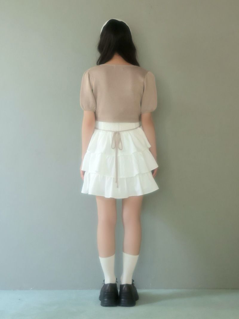 BUBBLES コケットティアードワンピース グレー s BUBBLES コケットティアードワンピース S
