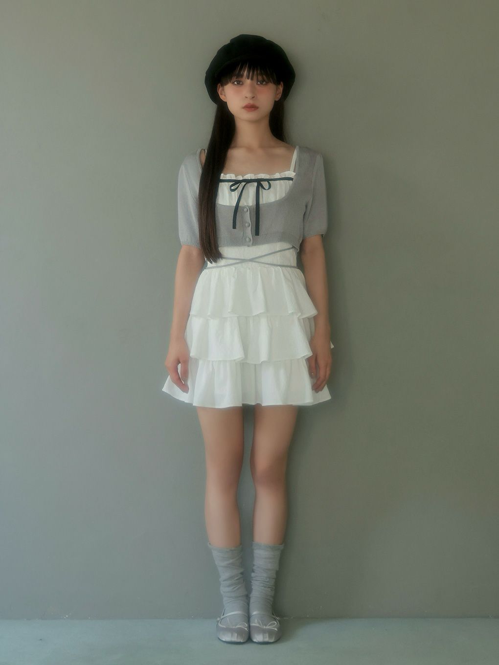 【BUBBLES】コケットティアードワンピース