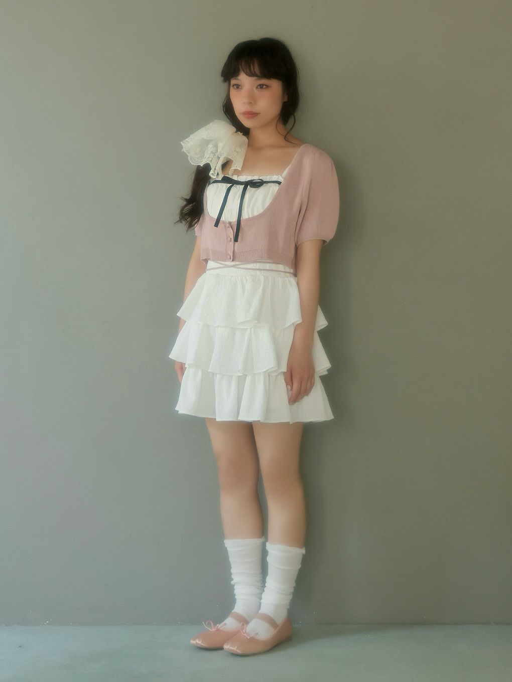 【BUBBLES】コケットティアードワンピース