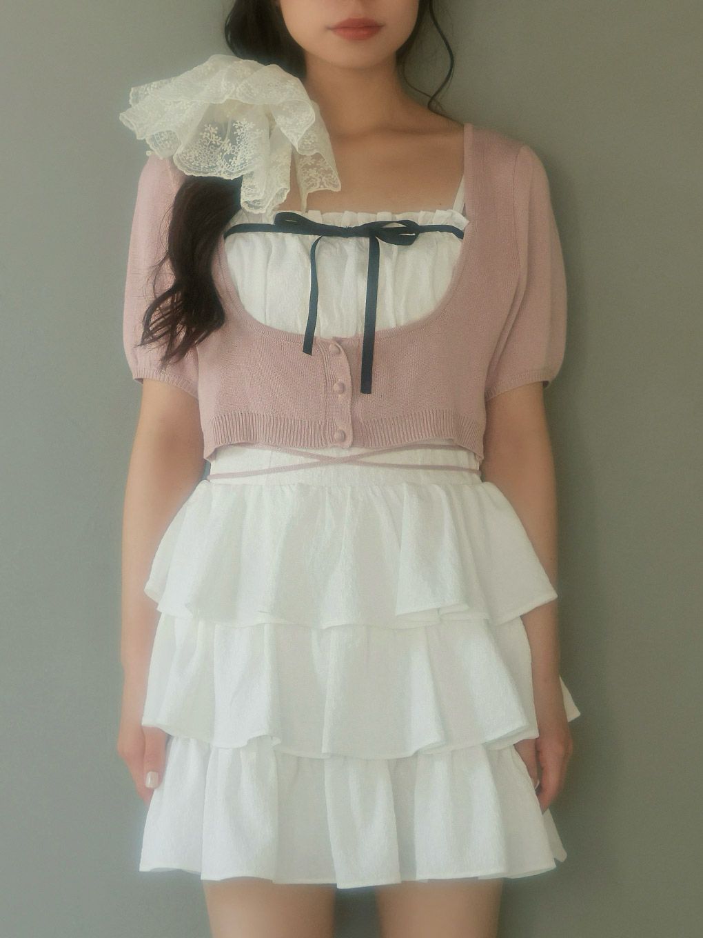 【BUBBLES】コケットティアードワンピース