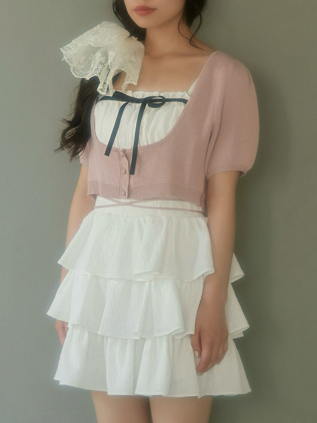 【BUBBLES】コケットティアードワンピース