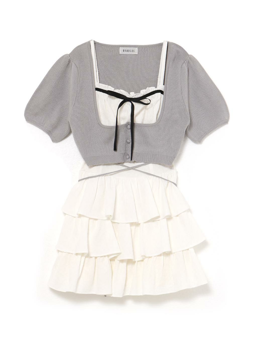 【BUBBLES】コケットティアードワンピース