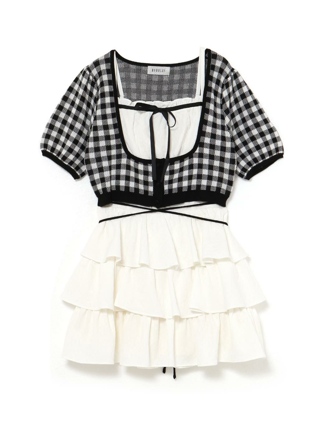 【BUBBLES】コケットティアードワンピース