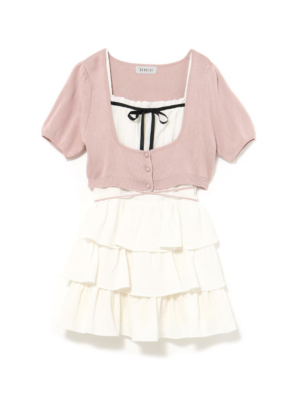 【BUBBLES】コケットティアードワンピース