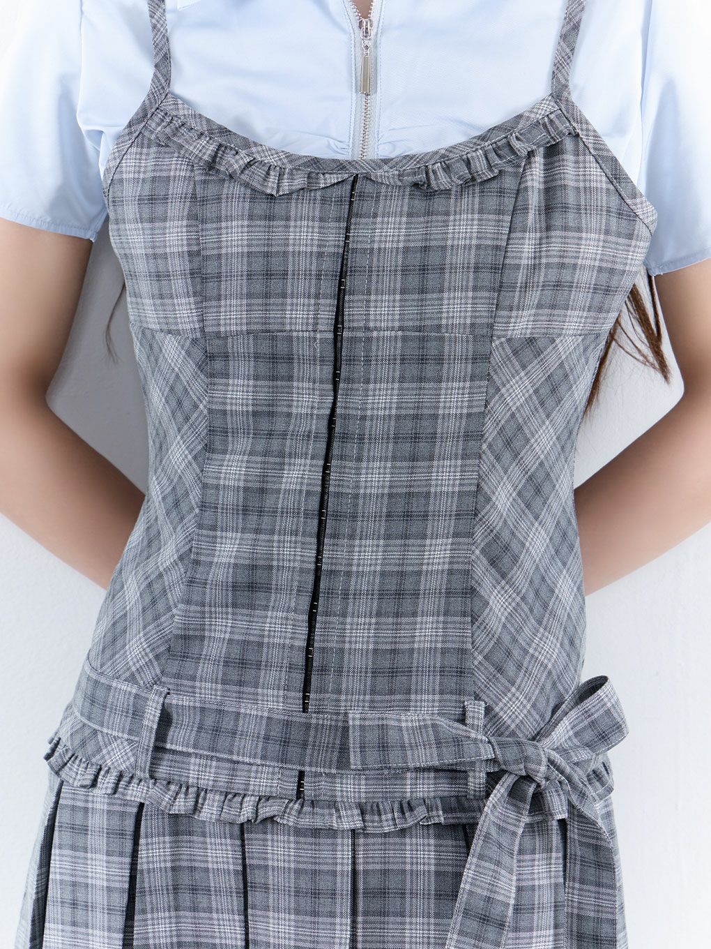 【BUBBLES】リボンプリーツキャミワンピース