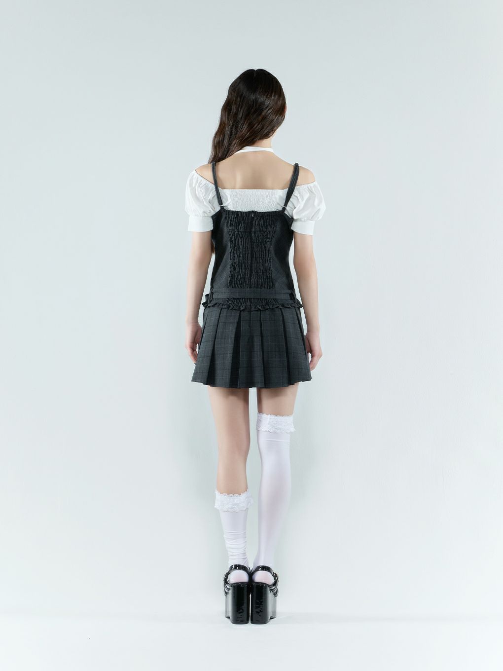 【BUBBLES】リボンプリーツキャミワンピース