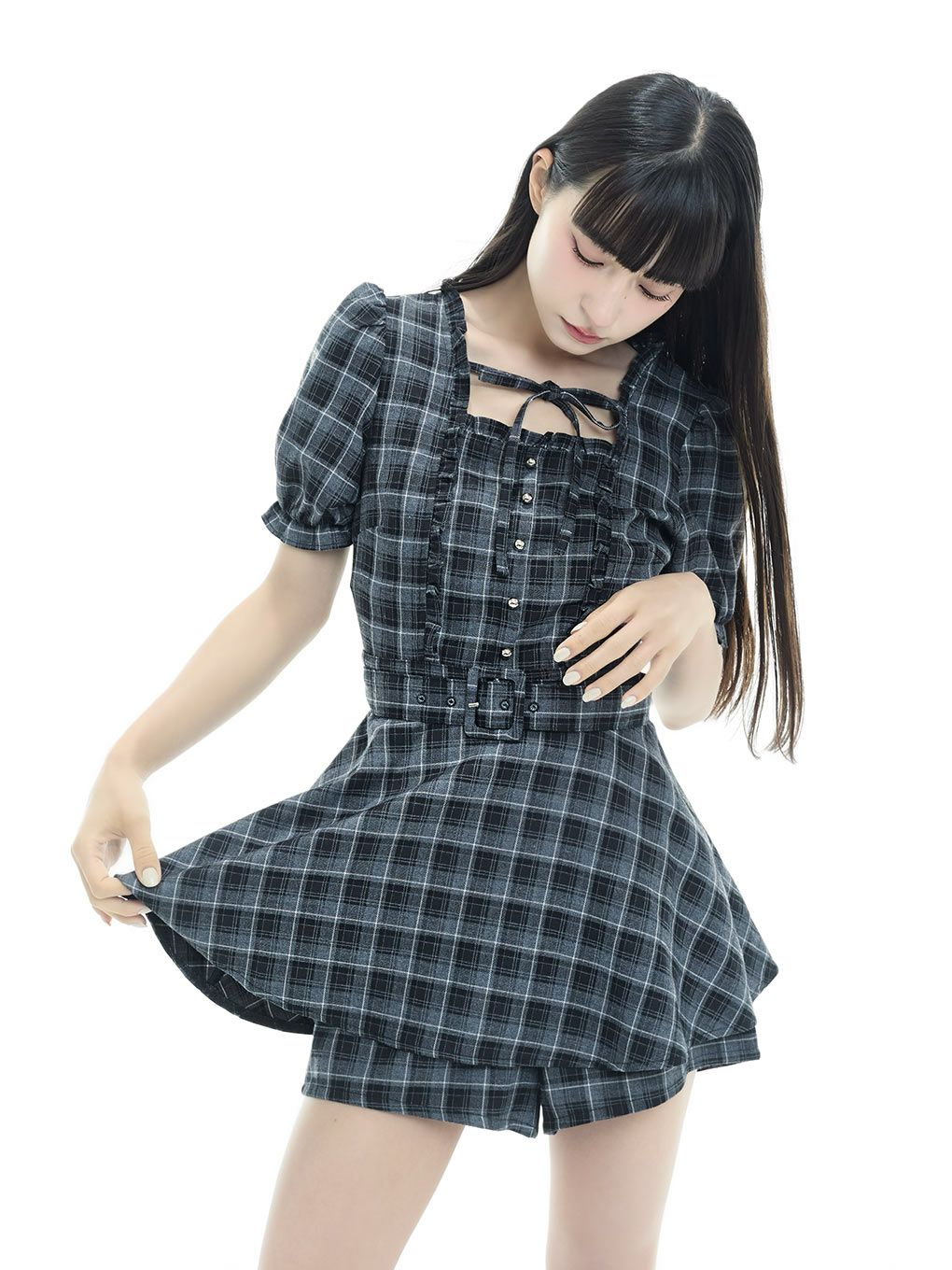 【BUBBLES】フリルペプラムセットアップ