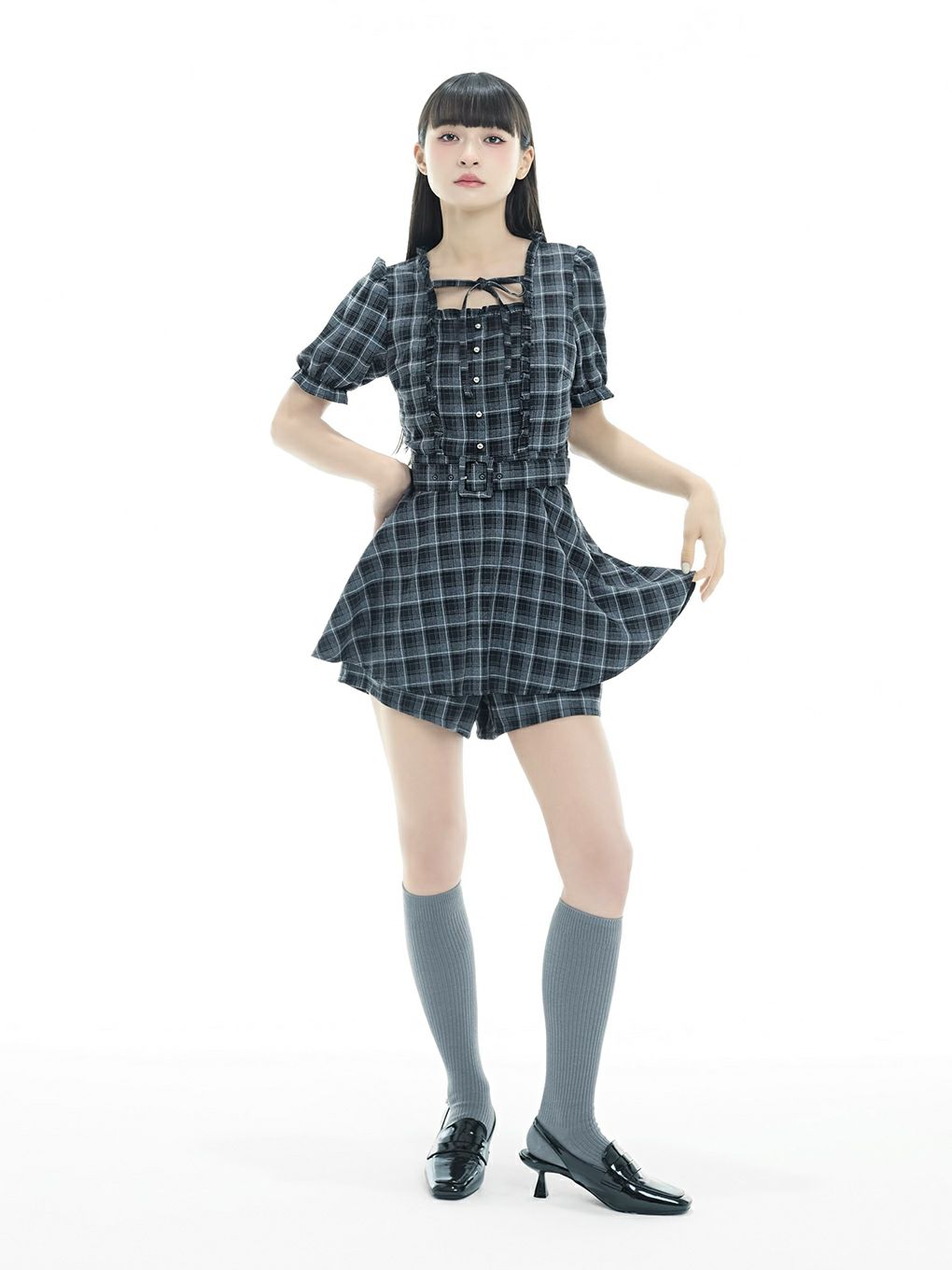 【BUBBLES】フリルペプラムセットアップ