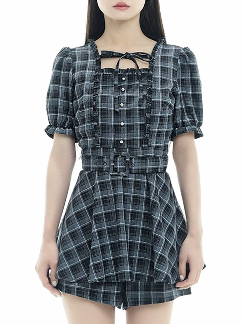 【BUBBLES】フリルペプラムセットアップ