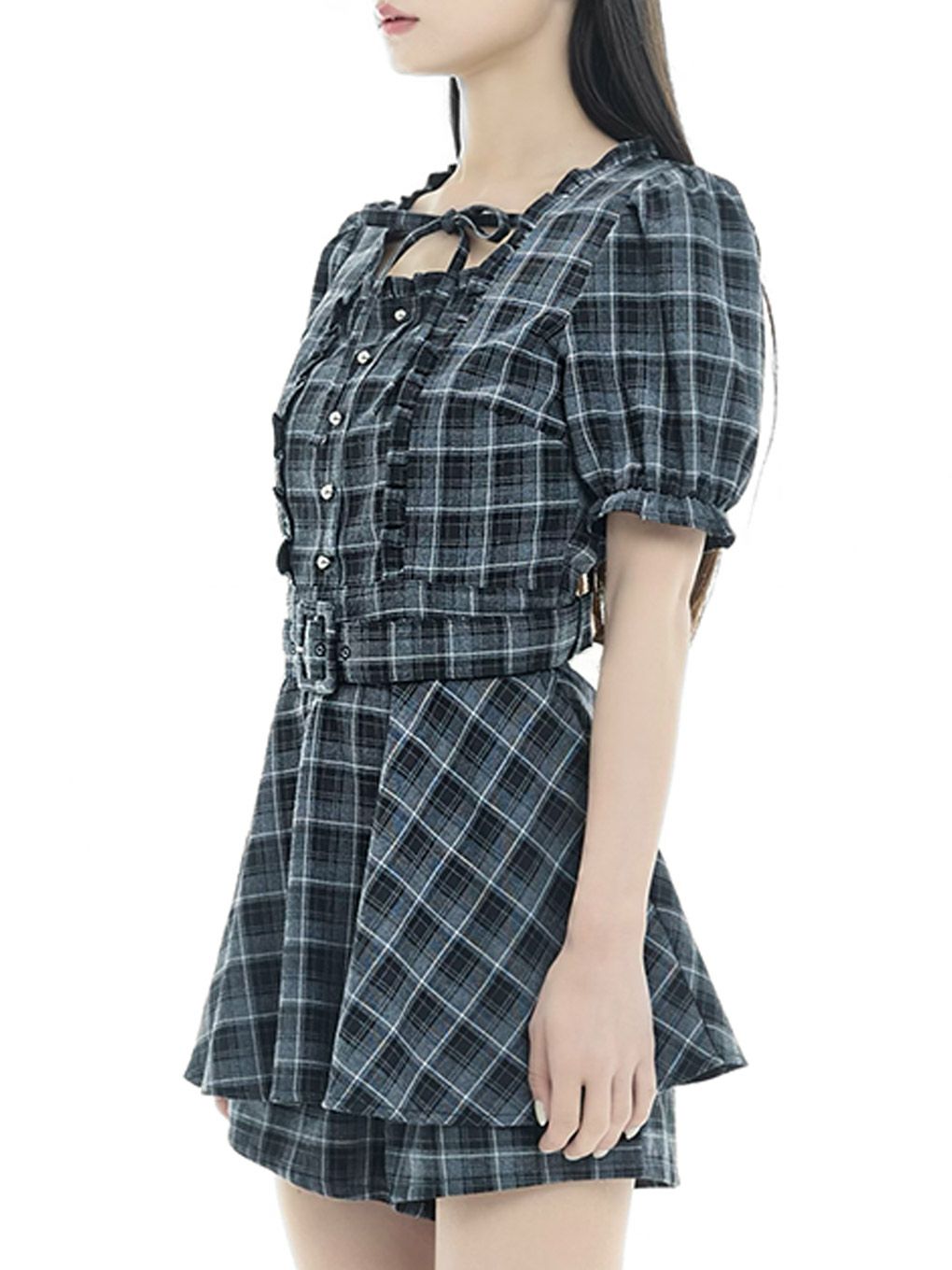 【BUBBLES】フリルペプラムセットアップ