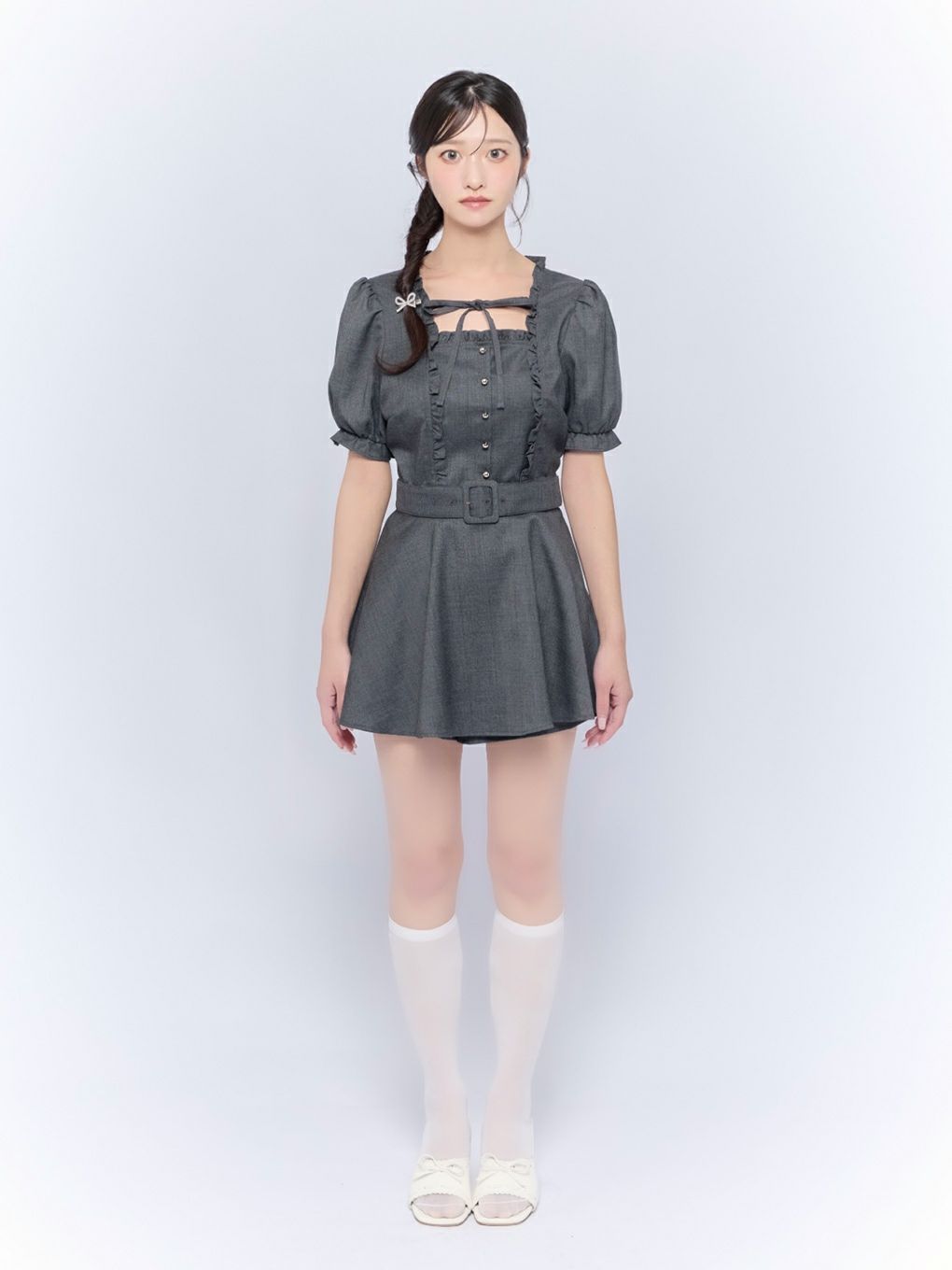 【BUBBLES】フリルペプラムセットアップ