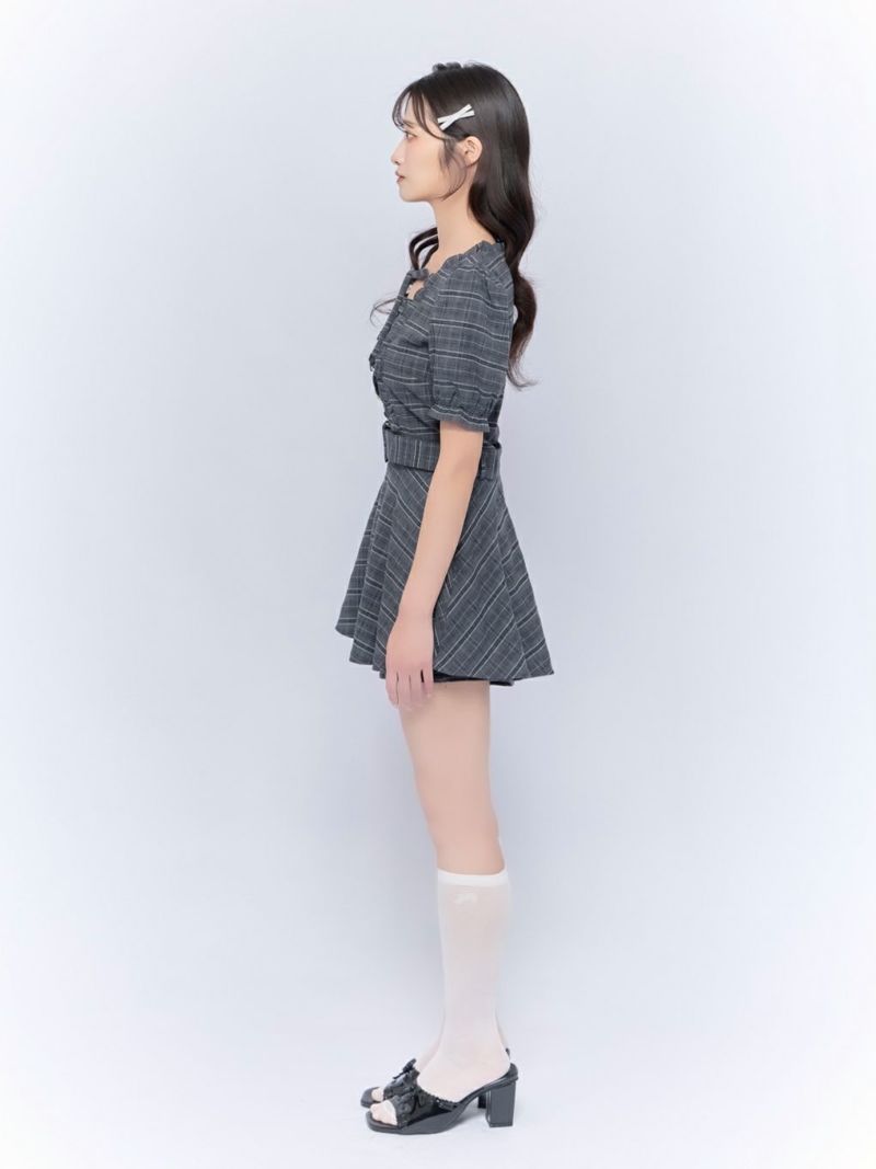 フリルペプラムセットアップ bubbles バブルス グレー M フリルペプラムセットアップ bubbles バブルス グレー M BUBBLES