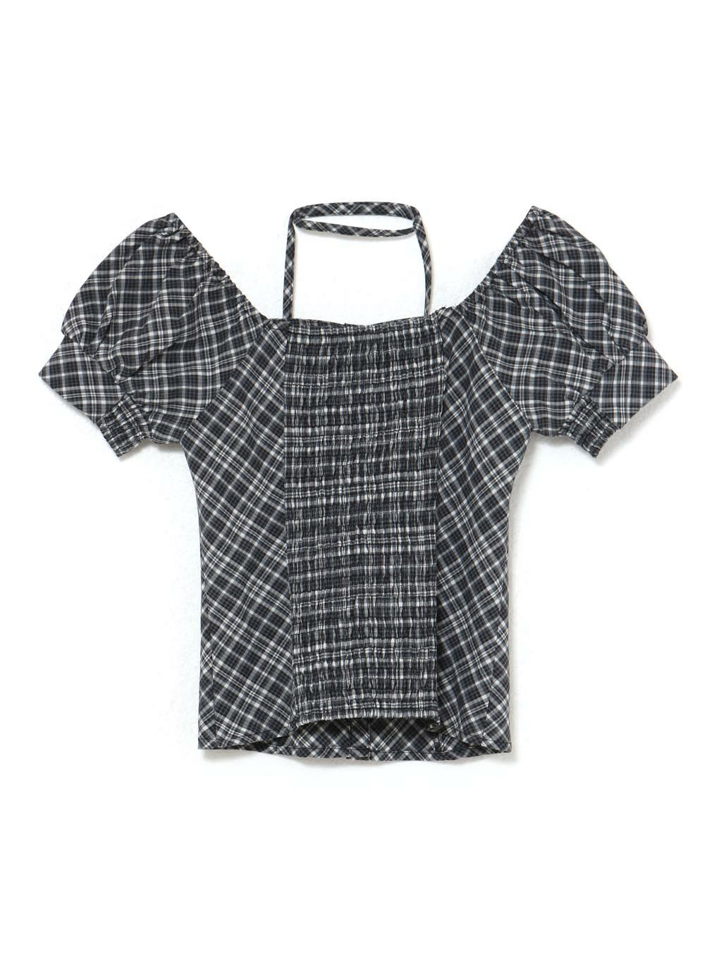 【BUBBLES】スクエアリボンブラウス