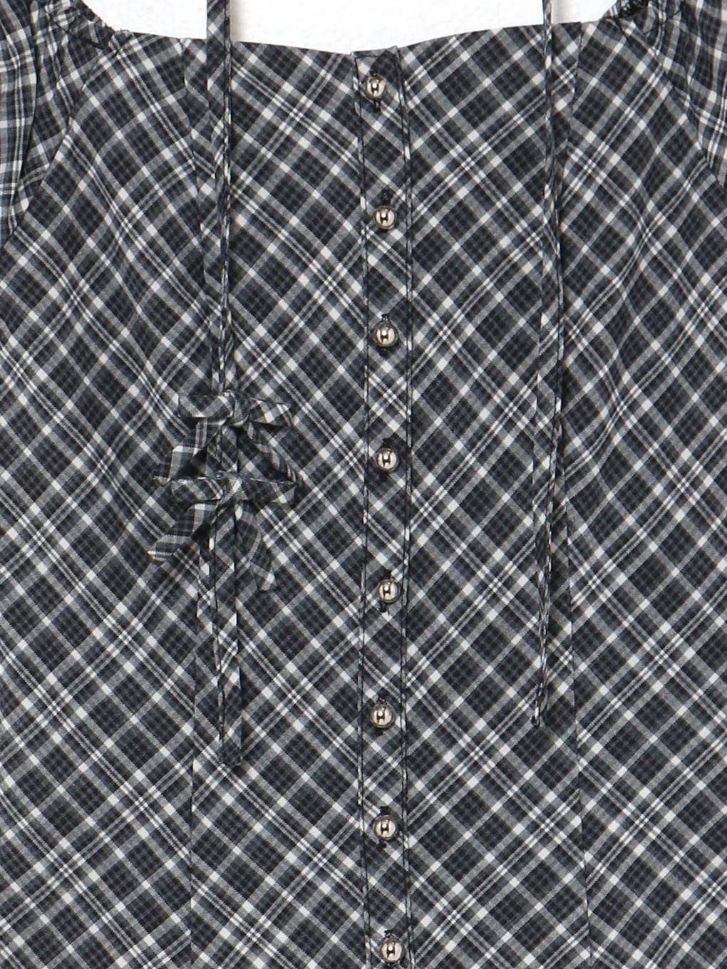 【BUBBLES】スクエアリボンブラウス