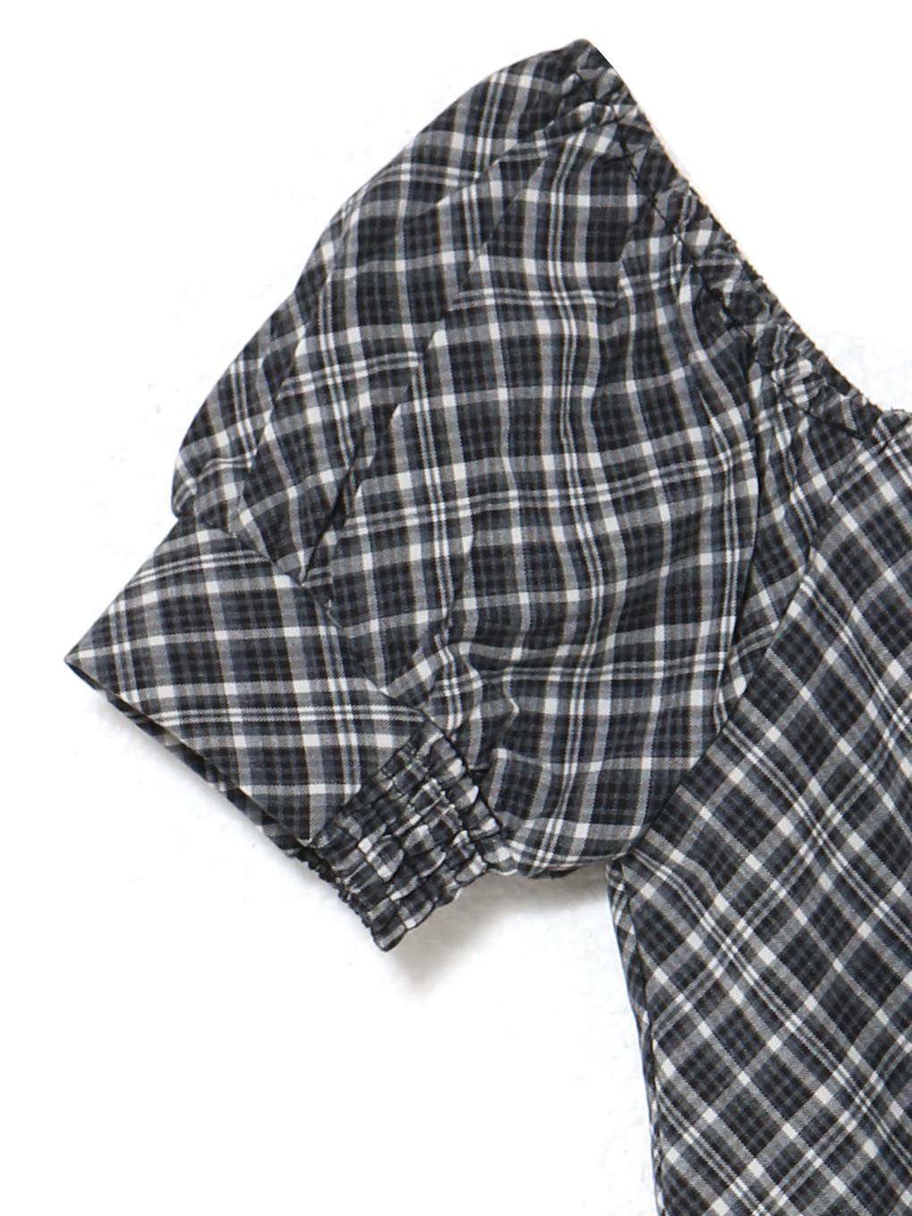 【BUBBLES】スクエアリボンブラウス