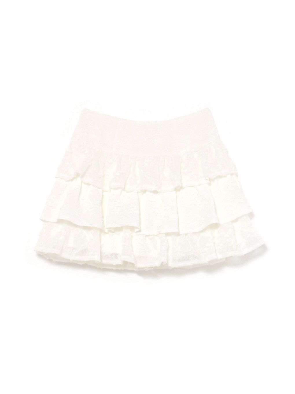 【BUBBLES】ジャガードレースカンカンスカート