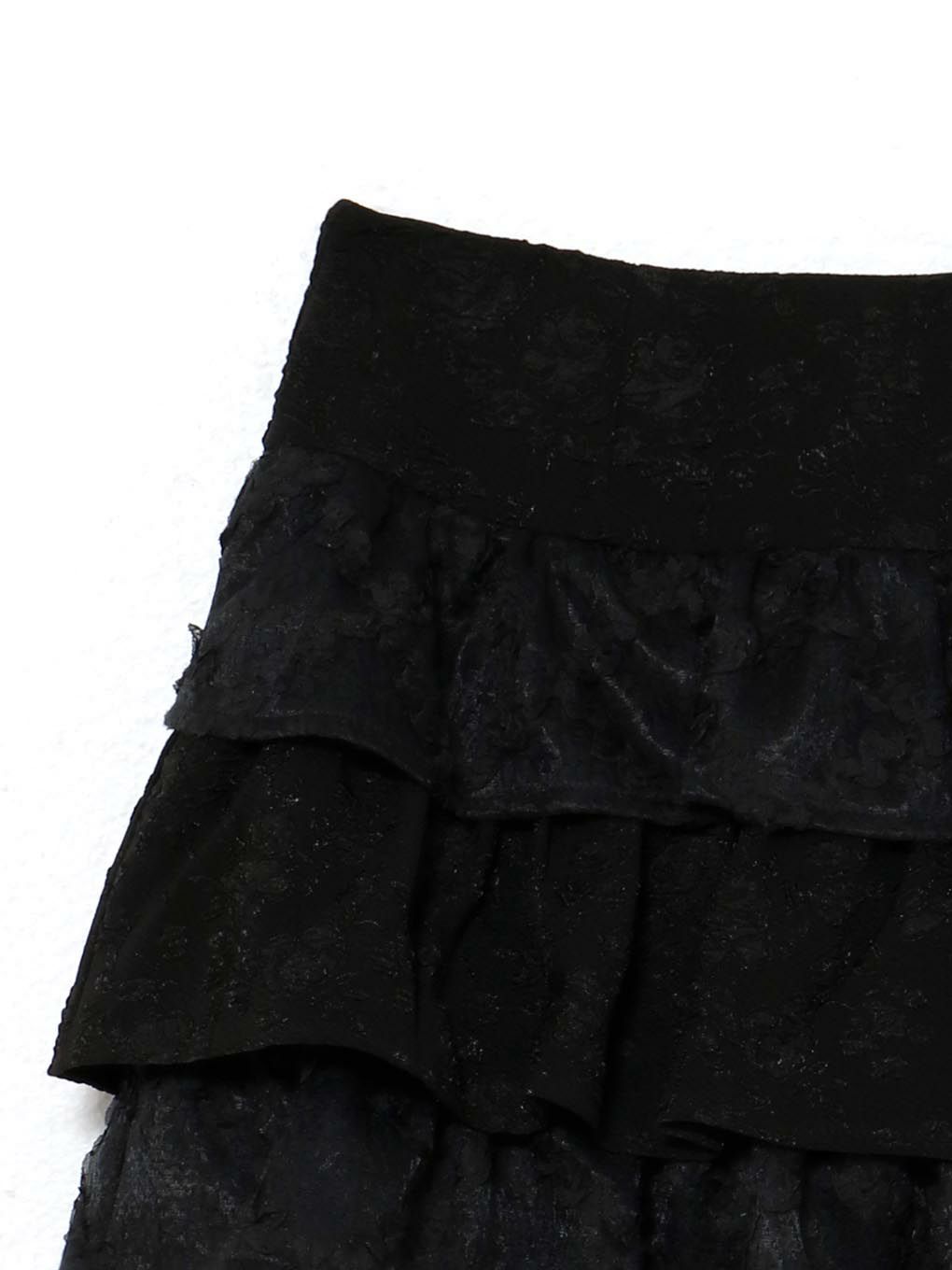 【BUBBLES】ジャガードレースカンカンスカート