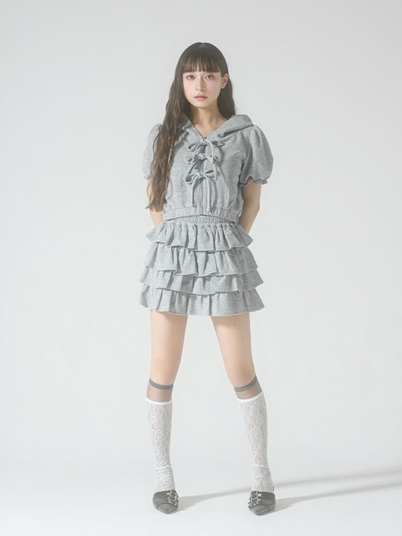 BUBBLES】ジャガードリボンパーカー | sparkling mall online store