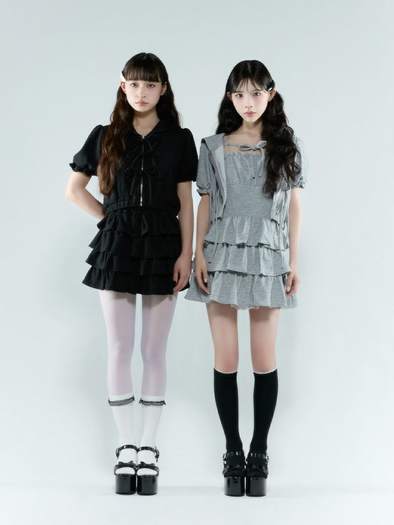 BUBBLES】フロントリボンパーカー | sparkling mall online store
