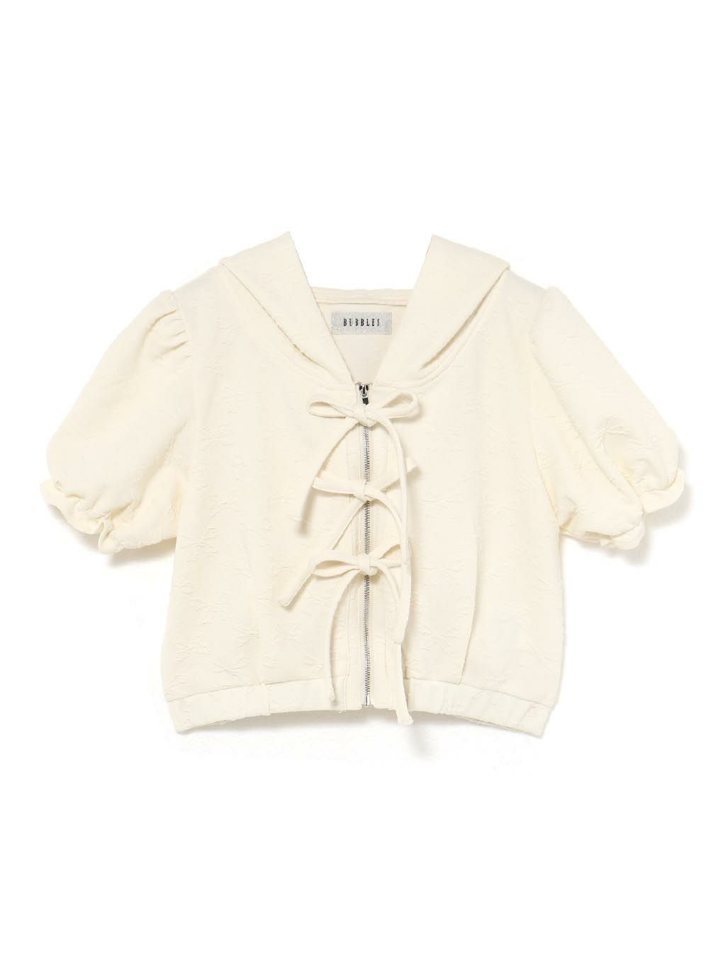 【BUBBLES】ジャガードリボンパーカー