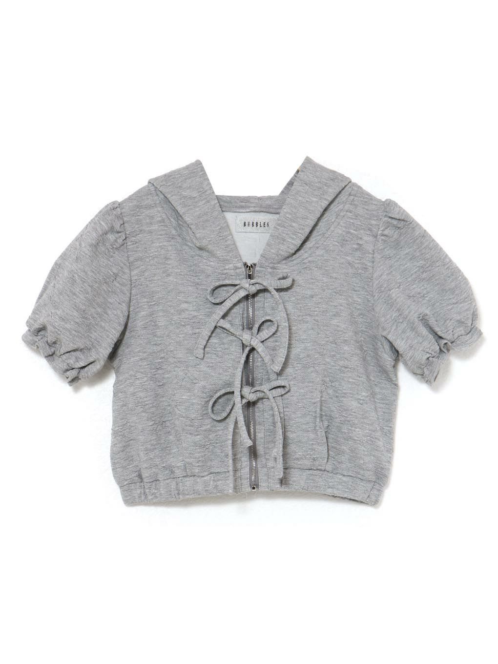【BUBBLES】ジャガードリボンパーカー