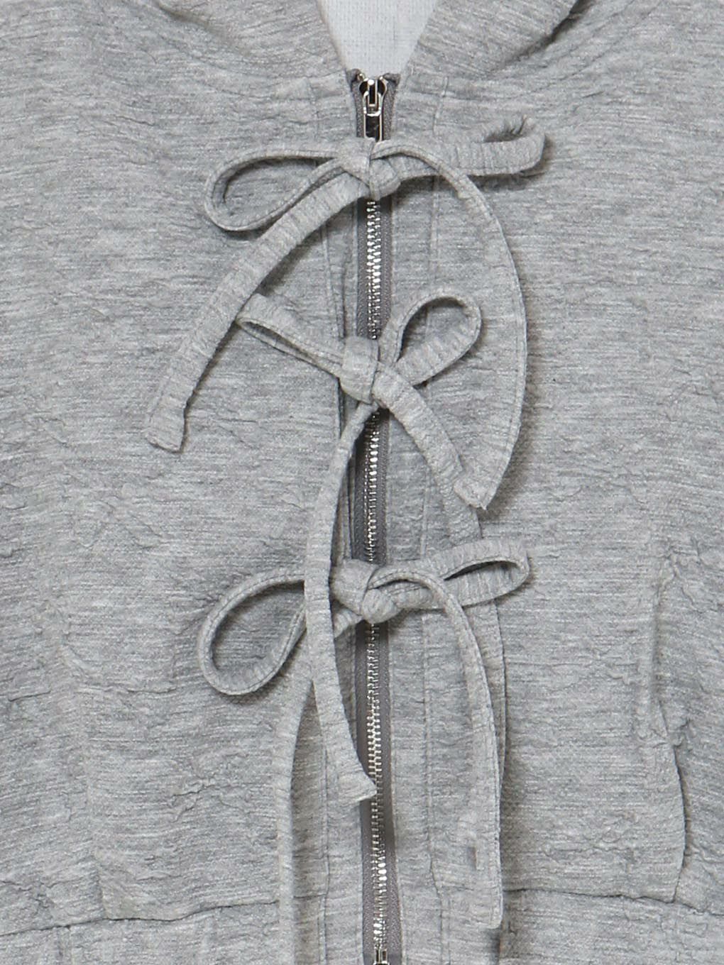 【BUBBLES】ジャガードリボンパーカー