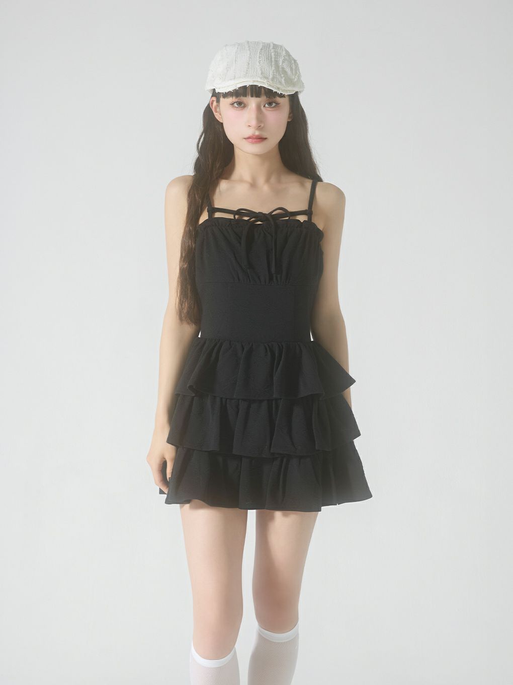 【BUBBLES】ティアードワンピース