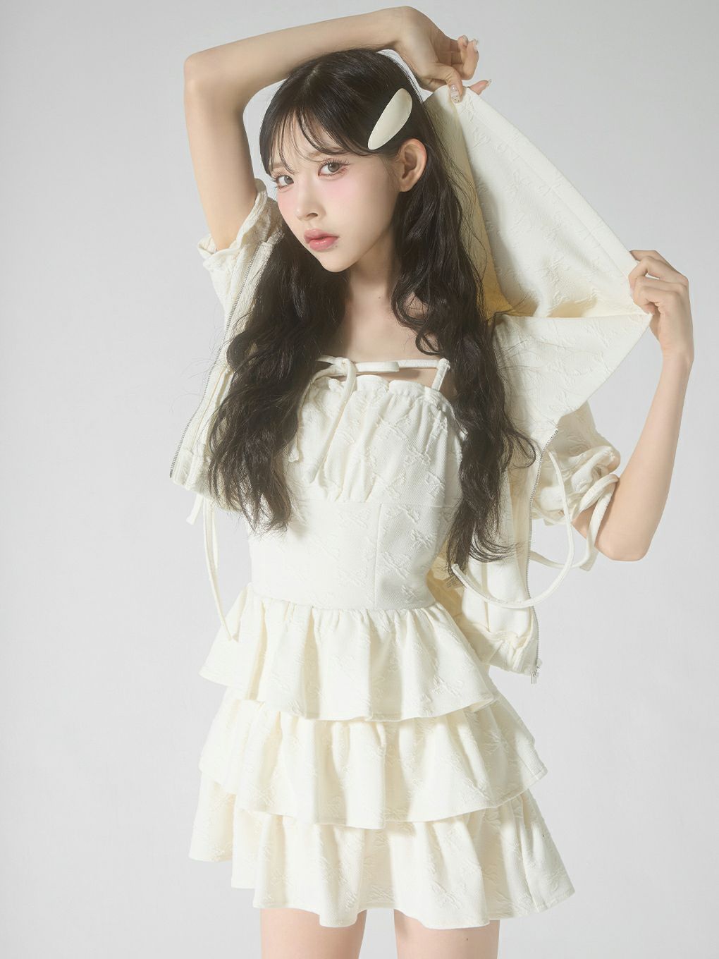 【BUBBLES】ティアードワンピース