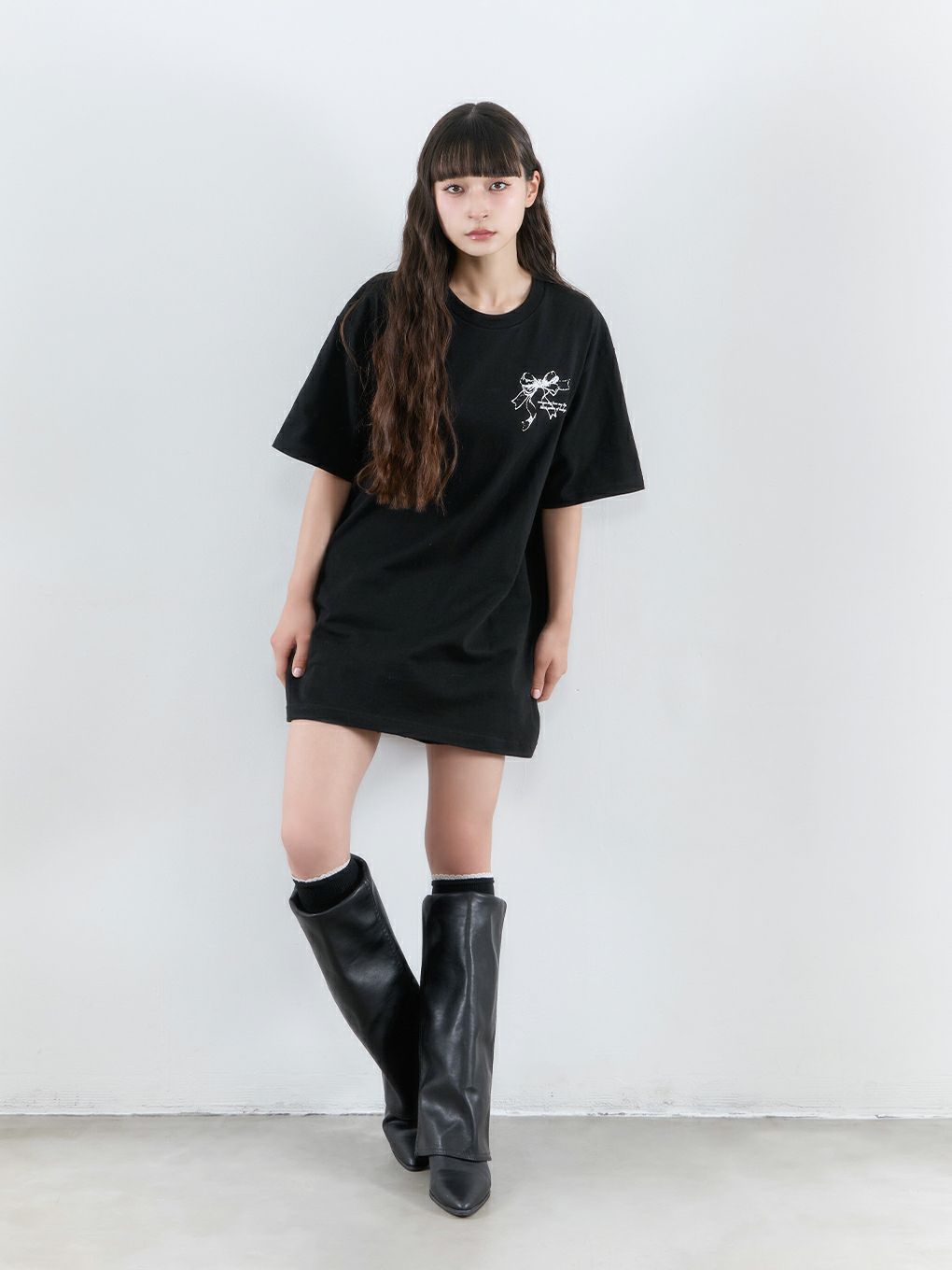 【BUBBLES】リボンプリントTEE