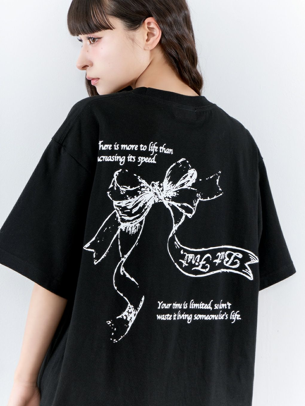 【BUBBLES】リボンプリントTEE