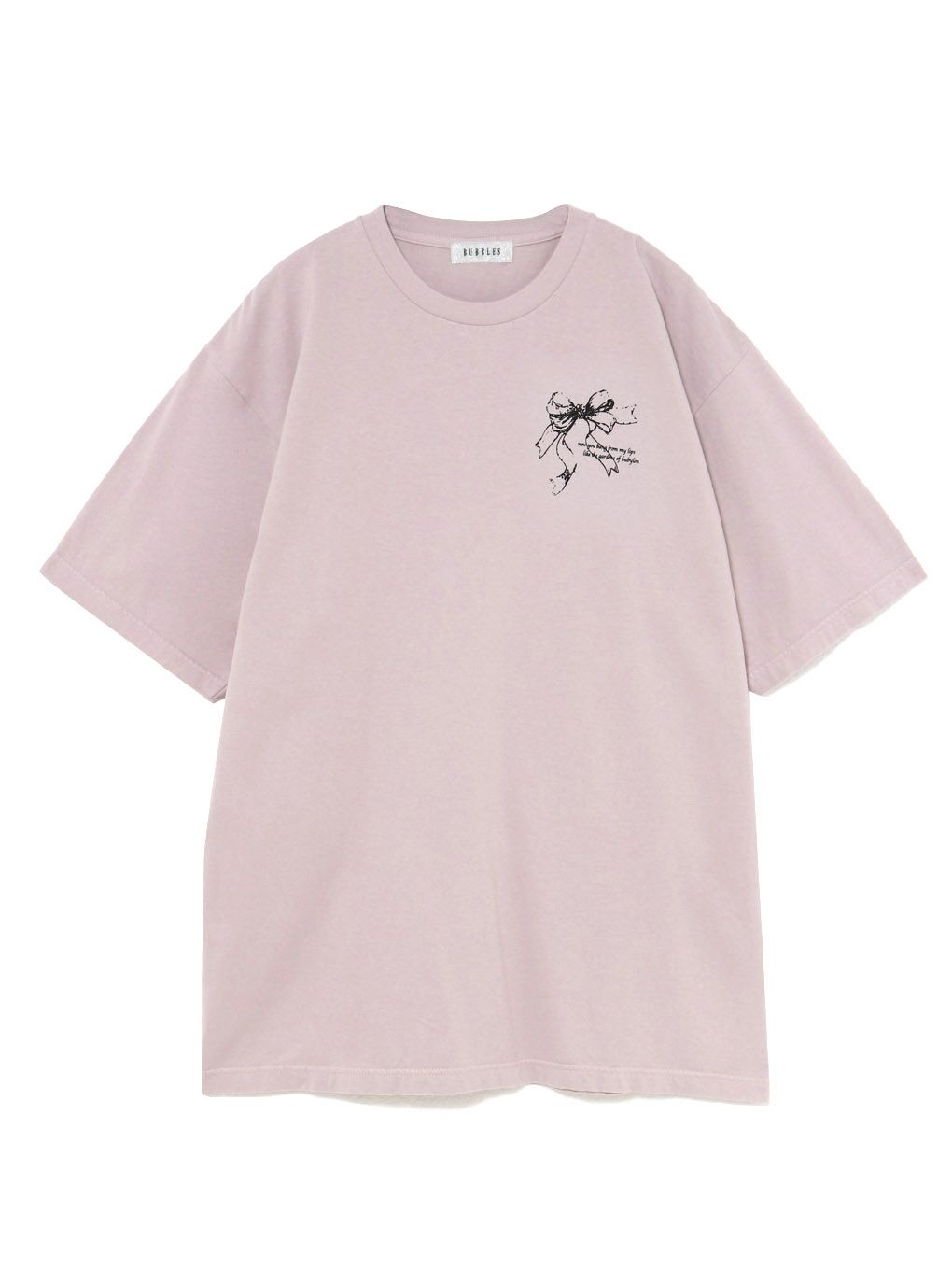 【BUBBLES】リボンプリントTEE
