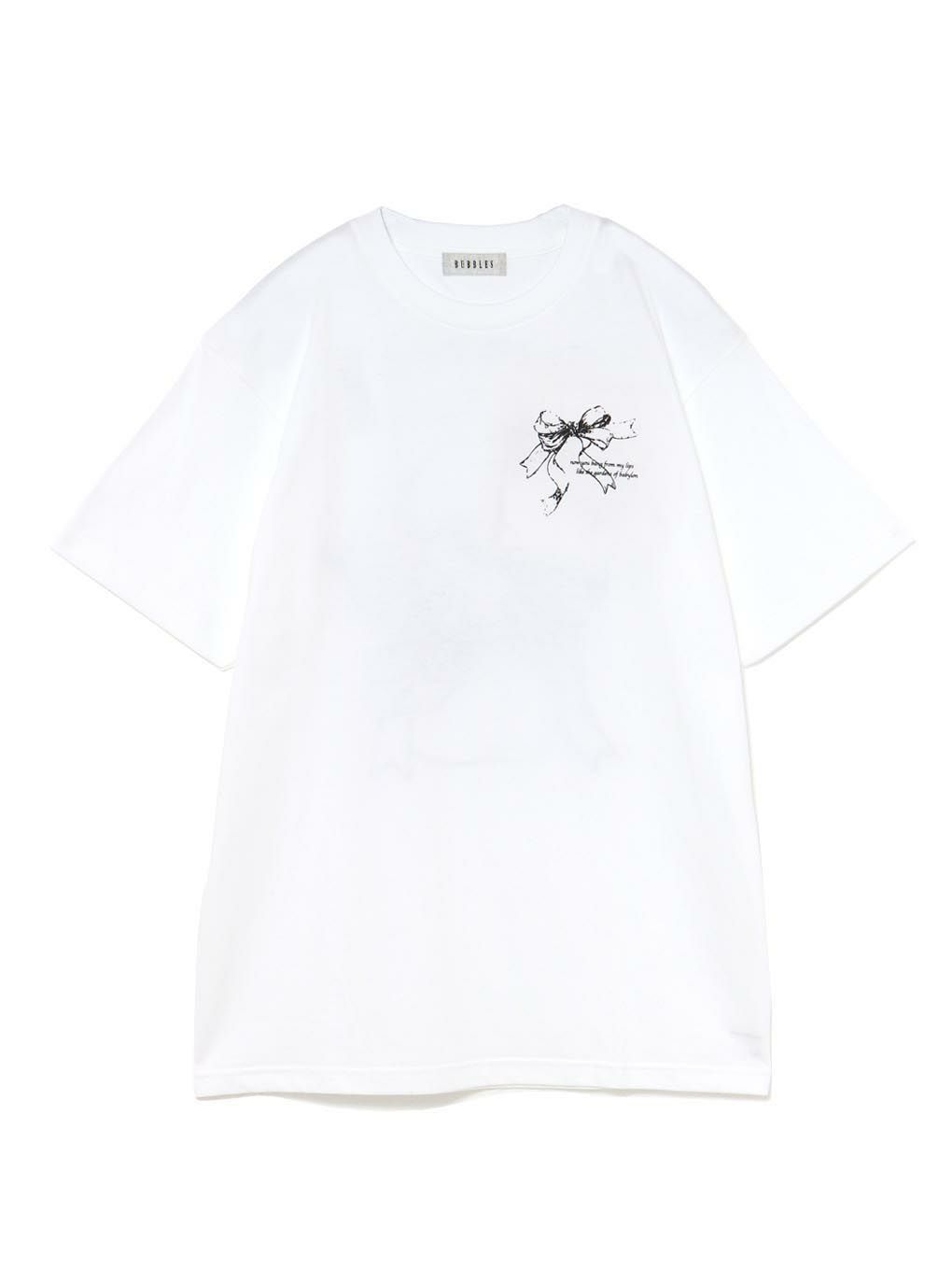 【BUBBLES】リボンプリントTEE