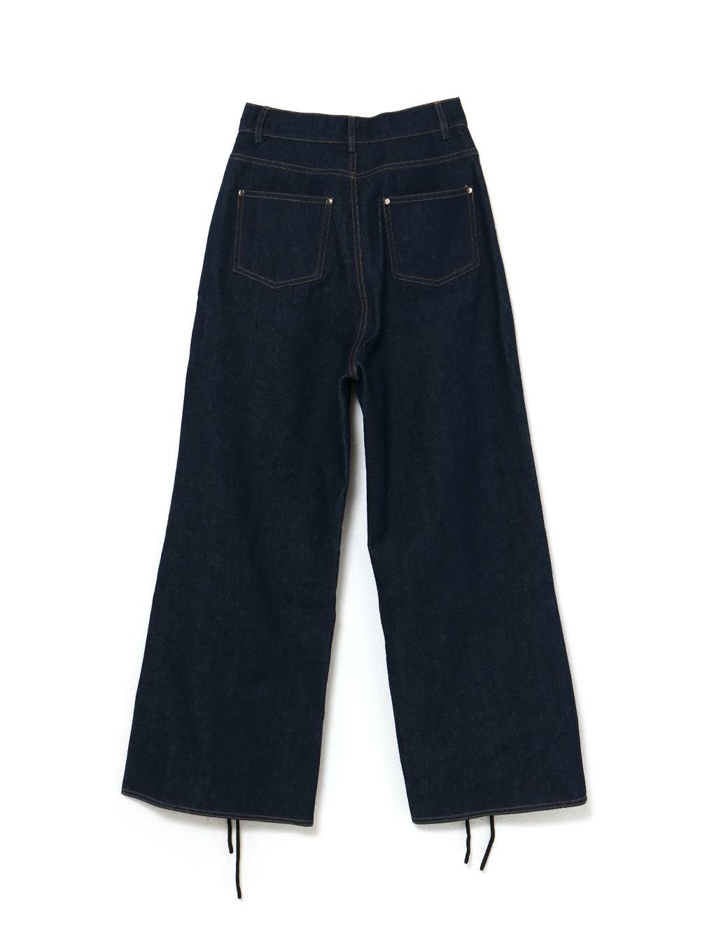 【BUBBLES】レースリボンデニムパンツ